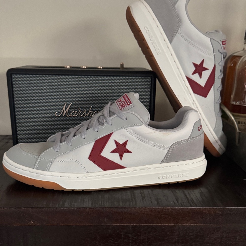 Converse White and Red Star Sneakers
Like New, worn 1X, men’s 12